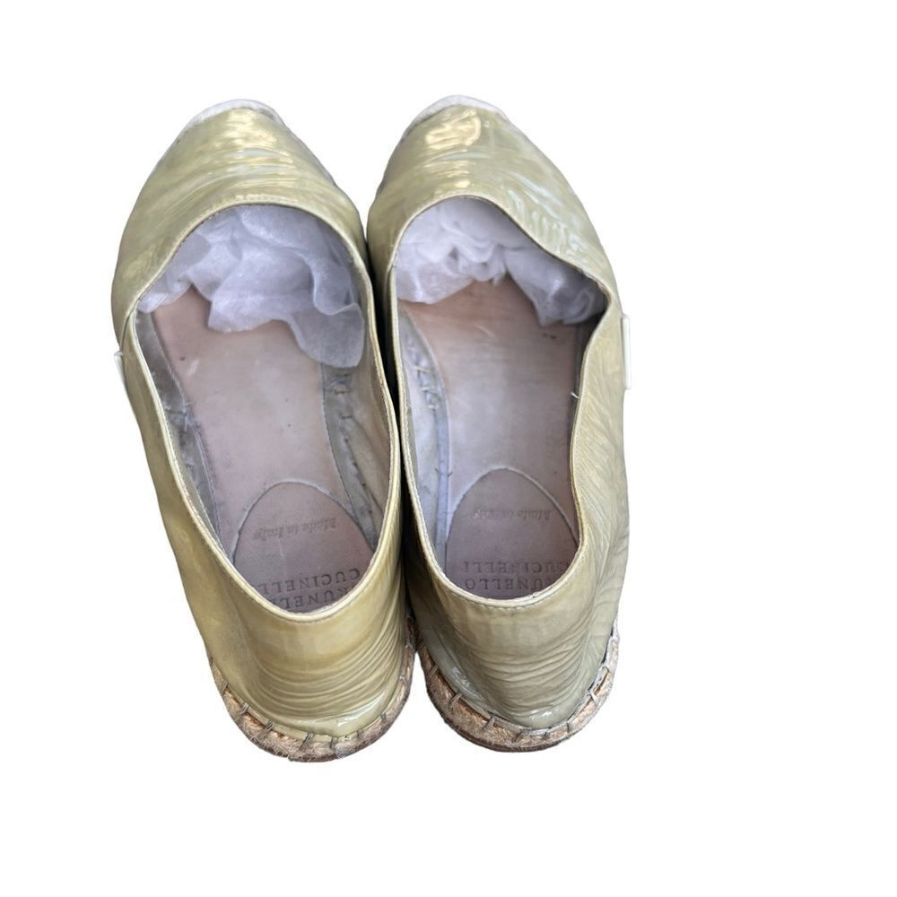 Brunello Cucinelli Green Patent Leather Espadrilles 36.5 — image 4 of 8